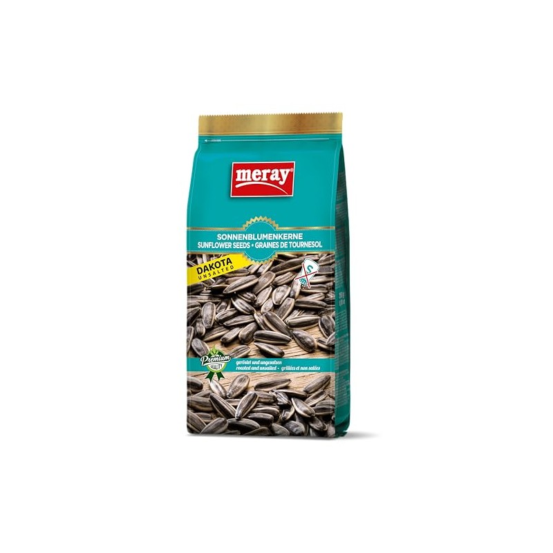 Meray Sunflower Seeds, Dakota Variety, Roasted and Unsalted, 250G