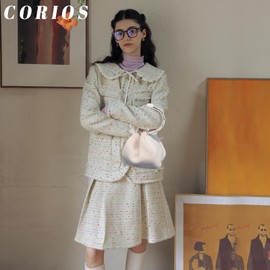 CORIOS Women's Plush Handbag, Fluffy Bag, Cute Fluffy Shoulder Bag, Medium Handbag, Shopping Bags, Lightweight Carry Bag, Shoulder Bag, Fashion Tote Bag for Travel, Office, White