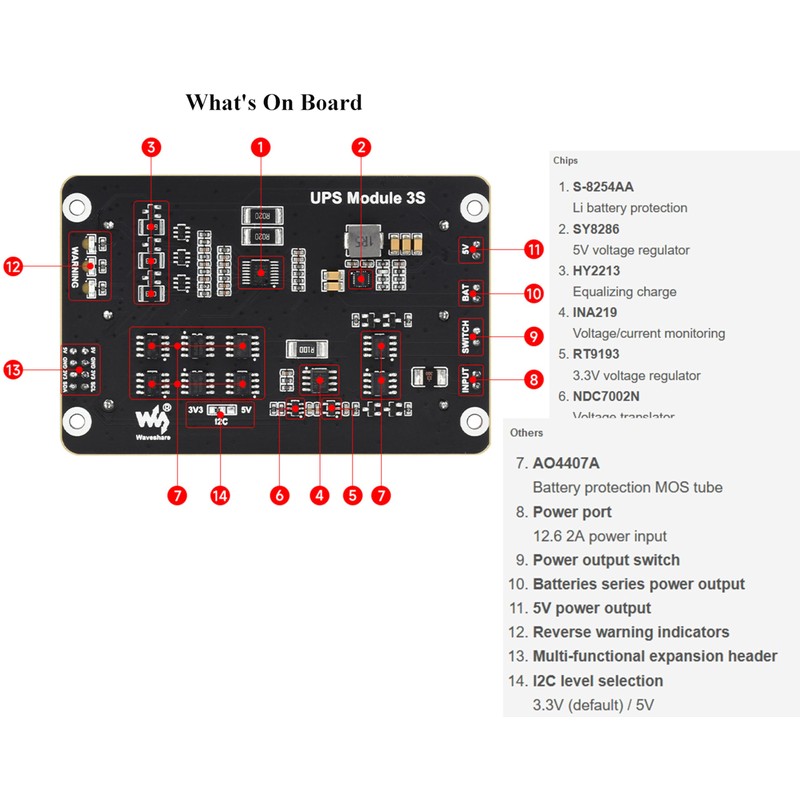 Uninterruptible Power Supply UPS Module for Jetson Nano and Raspberry