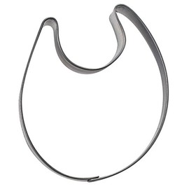 Staedter Little Bib Cookie Cutter, Silver, 6.5 cm