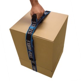 8’ Carry Strap with Handle | Adjustable Belt | Easy, Safe, Secure, Lifting, Moving, Carrying Heavy Boxes, Groceries | Best Luggage Strap (Strap-A-Handle 8ft. Length, 50lb. Capacity)