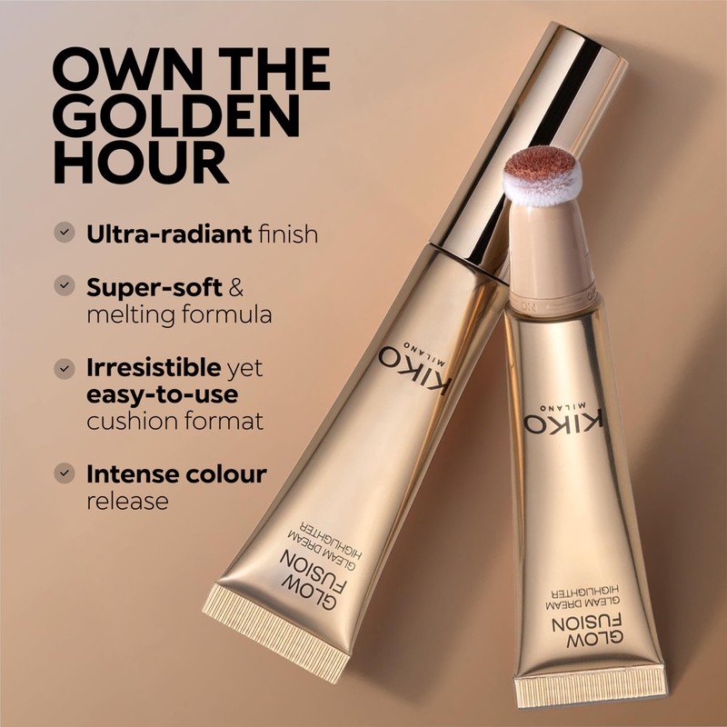 KIKO Milano Glow Fusion Gleam Dream Highlighter 1, Liquid Face