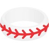 SayitBands Baseball Silicone Ring Size 11