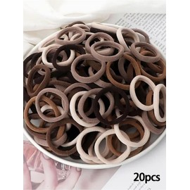 Simple Style Plain Color Hair Tie Set, Casual Versatile Hair Accessories for Women & Girls, Minimalist Headwear Suitable for Thick Hair