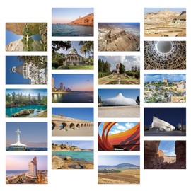Dear Mapper Vintage Israel Landscape Postcards Pack 20pc/Set Postcards from Around the World Greeting Cards for Business World Travel Postcard for Mailing Decor Gift