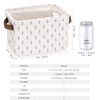 Sea Team Collapsible Small Canvas Fabric Storage Basket with Handles,