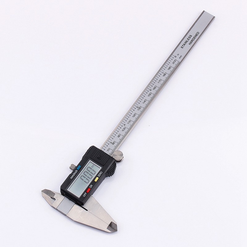 0-200mm LCD Digital Vernier Caliper Stainless Steel Micrometer Electronic Gauge