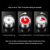 Visual Timer Multifunctional Retro Round Mechanical Visual Timer for Kitchen