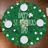 Siilues St Patricks Day Fitted Tablecloth Best for 45"-56" Round,