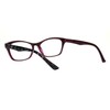 Womens Reading Glasses Fashion Readers Rectangular Spring Hinge Fuchsia +2.25