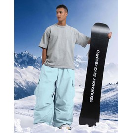 GSOU SNOW Women Men Ski Pants Snowboard Pants Super Baggy Snowboarding Loose Snow sport Waterproof Insulation