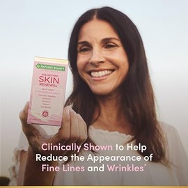 Nature's Bounty Optimal Solutions Renovación de la piel que desafía la edad, ayuda a atender 5 signos clave de envejecimiento de la piel, líneas finas