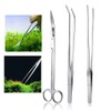3 in 1 Stainless Steel Aquarium Plant Tools Scissor Tweezers