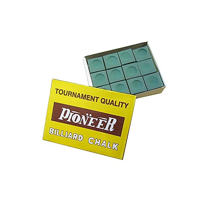Formula Sports Pioneer Snooker Pool Billiards Cue Chalk, 12 Pieces
