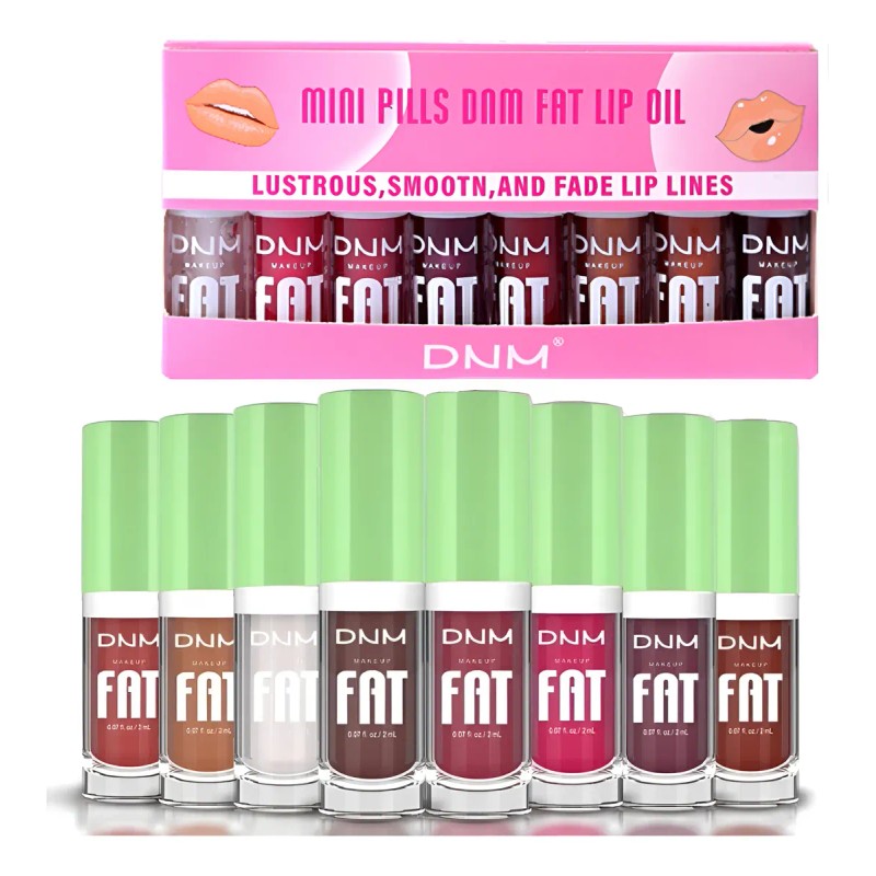 Set De 8 Aceites Para Labios Lip Glow Oil Gloss