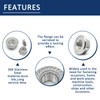 4 Pcs M14-1.5mm Serrated Flange Hex Nuts,Hexagon Flange Socket Lock