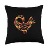 Sankofa Pattern Afrocentric Adinkra Symbol Throw Pillow
