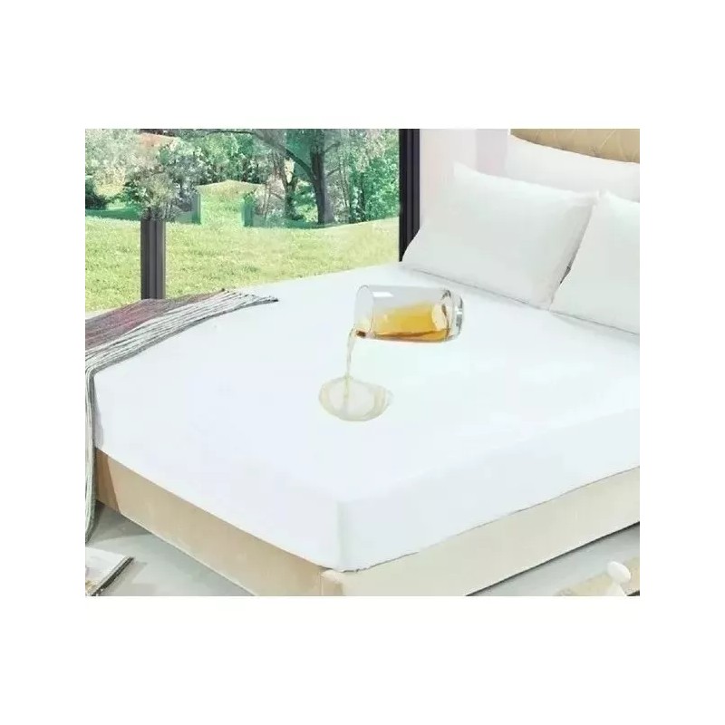 Bmart Protector Cubre Colchon Matrimonial Impermeable Blanco Matri