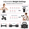 Hezeyferg 2-in-1 Adjustable Dumbbells Set, 4 Levels Weight Dumbbells Set
