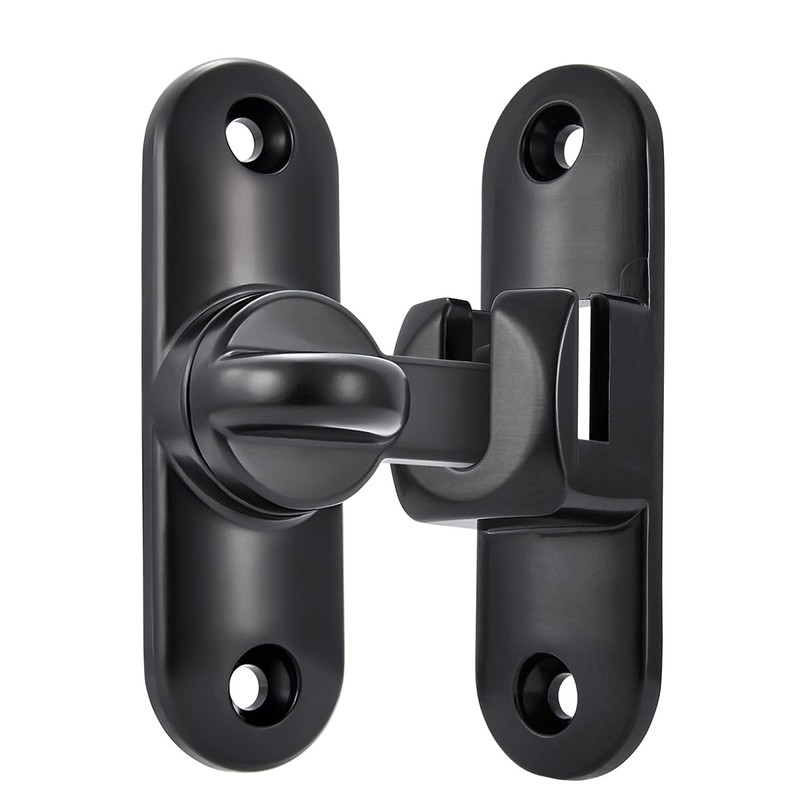 Wocoe 90/180° Barn Door Latches，Right Angle Door Lock,Zinc Alloy Flip