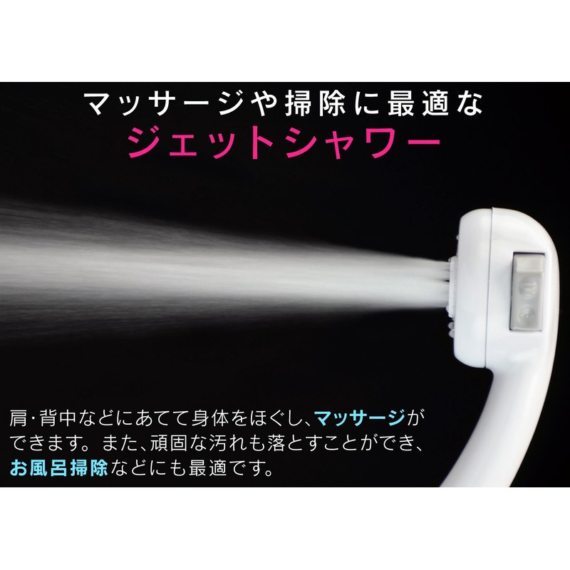 GAONA GA-FC031 Shower Head, Switchable Jet Water Flow, Easy to