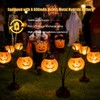 1PCS Halloween Pumpkin Solar Stake Lights, Waterproof Outdoor Ground Stake