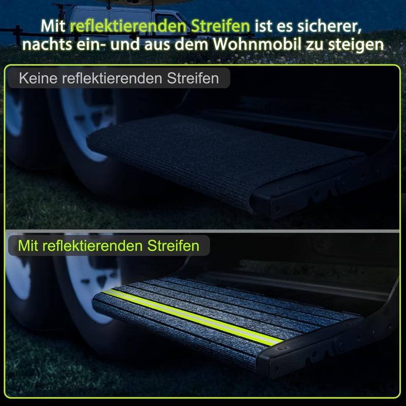 Pinyenr Motorhome Step Doormat, Motorhome Doormat for Step with Night