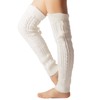 iB-iP Women's Ballet Dancer Aerobic Cute Thermal Leg Warmers, White