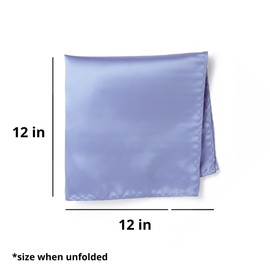 tiemart Premium Pocket Square (Periwinkle)
