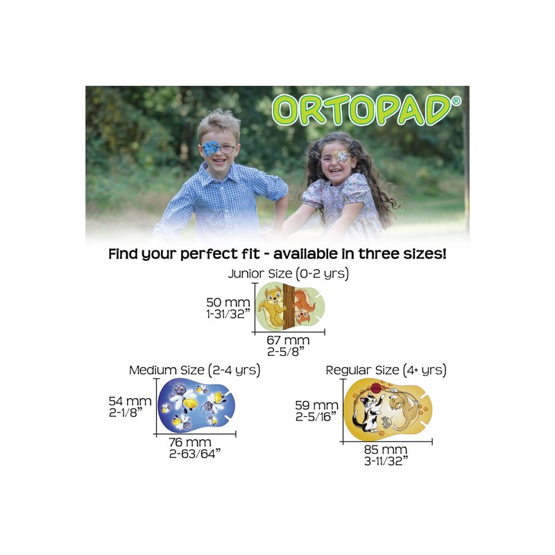 Ortopad® Bamboo Boys Eye Patches, 50/Box (Regular Size, 4+ yrs)