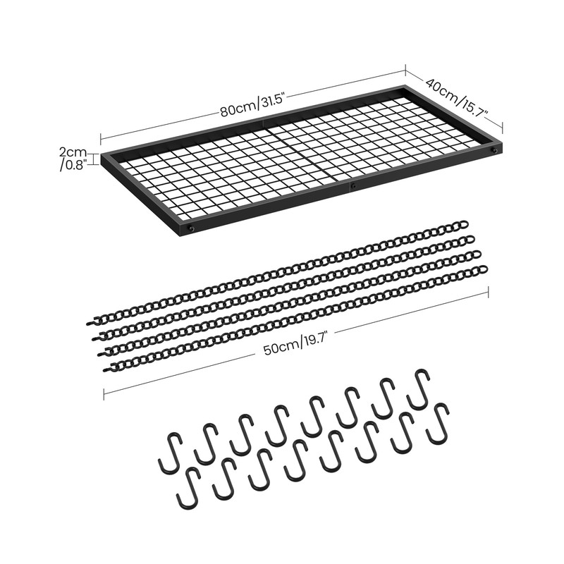 CHOEZON Hanging Pot Rack, Ceiling Mounted Pot Hanger for Kitchen,