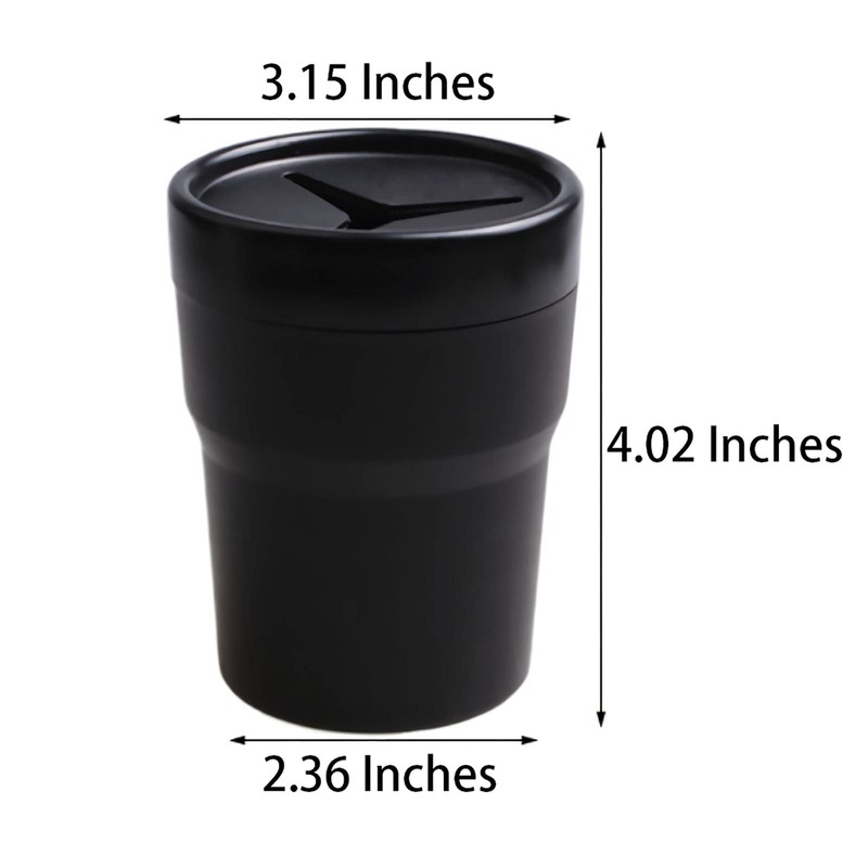 BANCHELLE Car Change Holder with Lid Automotive Plastic Garbage Cans
