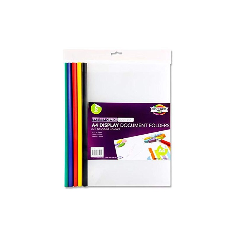 Premier Stationery H2719158 A4 Office Display Document Folders (Pack of