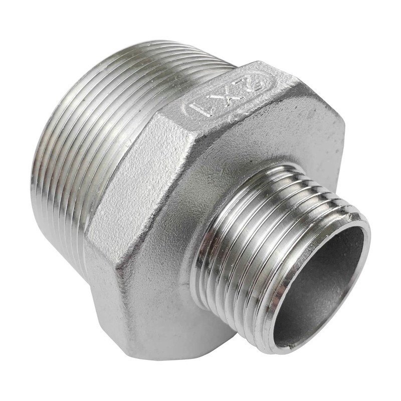 LOZOME 2" x 1" Male Hex Nipple Threaded Reducer Connector