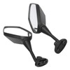 Pair Motorcycle Rearview Mirrors Black Visibility Replacement for Honda CBR