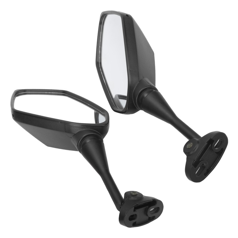 Pair Motorcycle Rearview Mirrors Black Visibility Replacement for Honda CBR