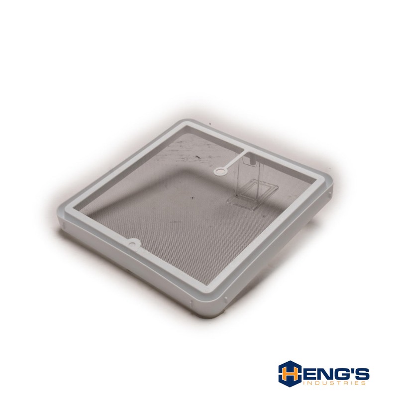 HENG'S INDUSTRIES White Frame Vent Screen Fits Skylights, Roof Vents,