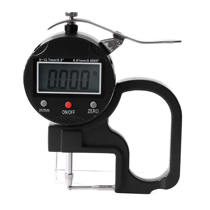 Thickness Meter Digital Display 0.0005 Inch Resolution High Accuracy Multifunctional