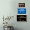 Classic Framed Please Keep Coffee Area Clean Sign (Black) -