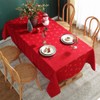 Christmas Tablecloth Rectangle, Jacquard Table Cloth Spillproof and Wrinkle Resistant
