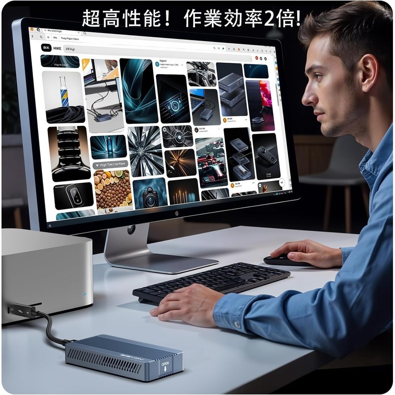 ACASIS,40Gbps Ultra Fast,M.2SSD External Case,USB4.0 NVMe M.2 SSD Case,Thunderbolt 4/3