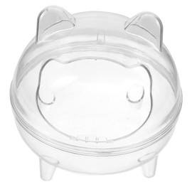 VILLFUL Hamster Sand Bath House Sand Basin for Small Pets Multi-function Toilet Bath Box for Hamsters Chinchillas and Guinea Pigs Easy to Clean and Observe