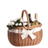 e-wicker24 Wicker Shopping Basket - Natural Colour - Gift Basket