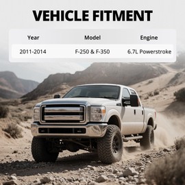 EVIL ENERGY Turbocharger Coolant Line for 2011–2014 Ford Powerstroke 6.7L, Durable Turbo Coolant Feed Line with Heat-Resistant Braided Stainless Steel & PTFE for Direct OEM Replacement