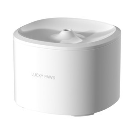 Junbec-Pet cat Water Fountain,75oz/2.2 liters Self Transparent Automatic Watering Small Cats Dogs Indoor Auto Drinking Fountains Dispenser Bowl no spillingn with Rechargeable Filter