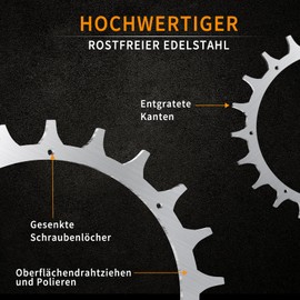 Stainless Steel Spikes for Navimow i105E-i108E Models Polished - Countersunk Screw Holes Deburred - 14x Stainless Steel Screws Traction Improvement for Robotic Lawnmower Spikes
