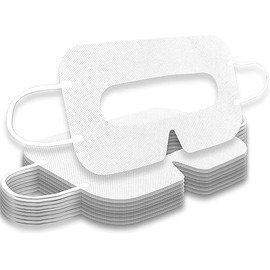 Disposable VR Mask for Apple Vision Pro/Meta Quest Serial Sweat Prenvent Eye Cover Mask for Virtual Reality Headsets (White) (100 Pcs, White)