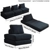 Swbvs Convertible Folding Sofa Bed, Multi-Functional Sleeper sofa with Memory