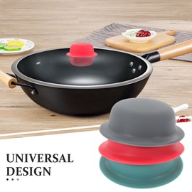 3pcs Silicone Pot Lid Knob Covers Universal Pot Pan Lids Replacement Knobs Covers Frying Pan Holding Handles for Kitchen Cookware