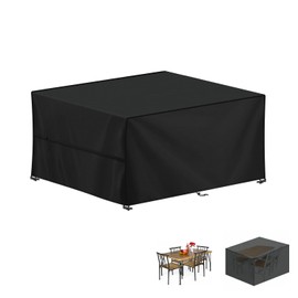 LAMUNI Cover for Garden Furniture, Waterproof Protective Cover, Garden Furniture, Anti-UV Tarpaulin for Garden Tables, Patio Furniture, Heavy Duty 420D Oxford Outdoor Cover for Furniture Sets, 130 x 100 x 75 cm